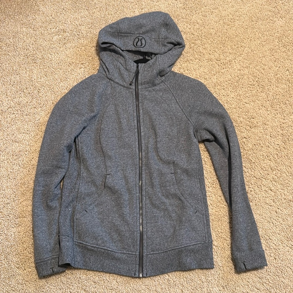 Lululemon dark gray scuba hoodie
